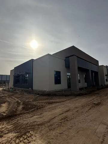 Lindsay Crossing Dental building during construction — built from the ground up